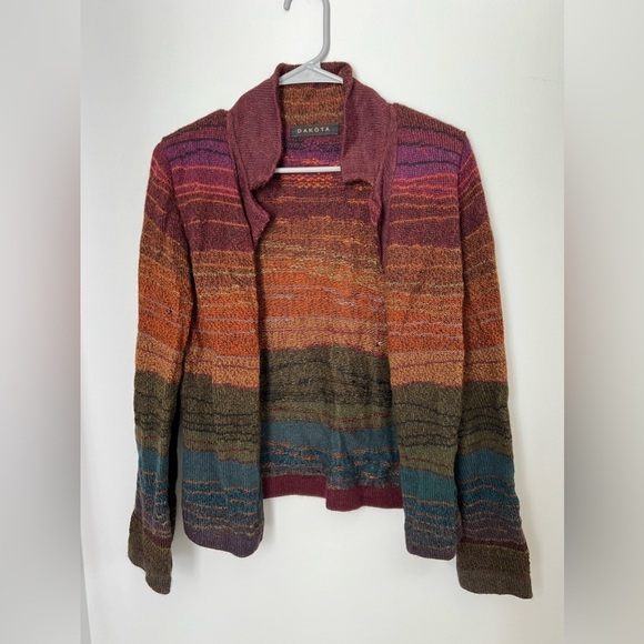 Dakota Alpaca Sweater Multi Color Print Sweater Small - Picture 10 of 13